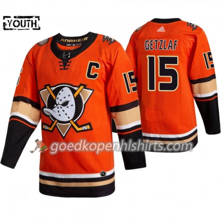 Anaheim Ducks Ryan Getzlaf 15 Adidas 2019-2020 Oranje Authentic Shirt - Kinderen